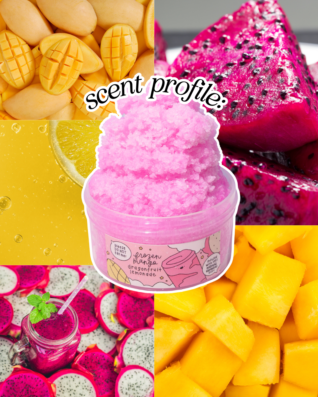 Frozen Mango Dragonfruit Lemonade