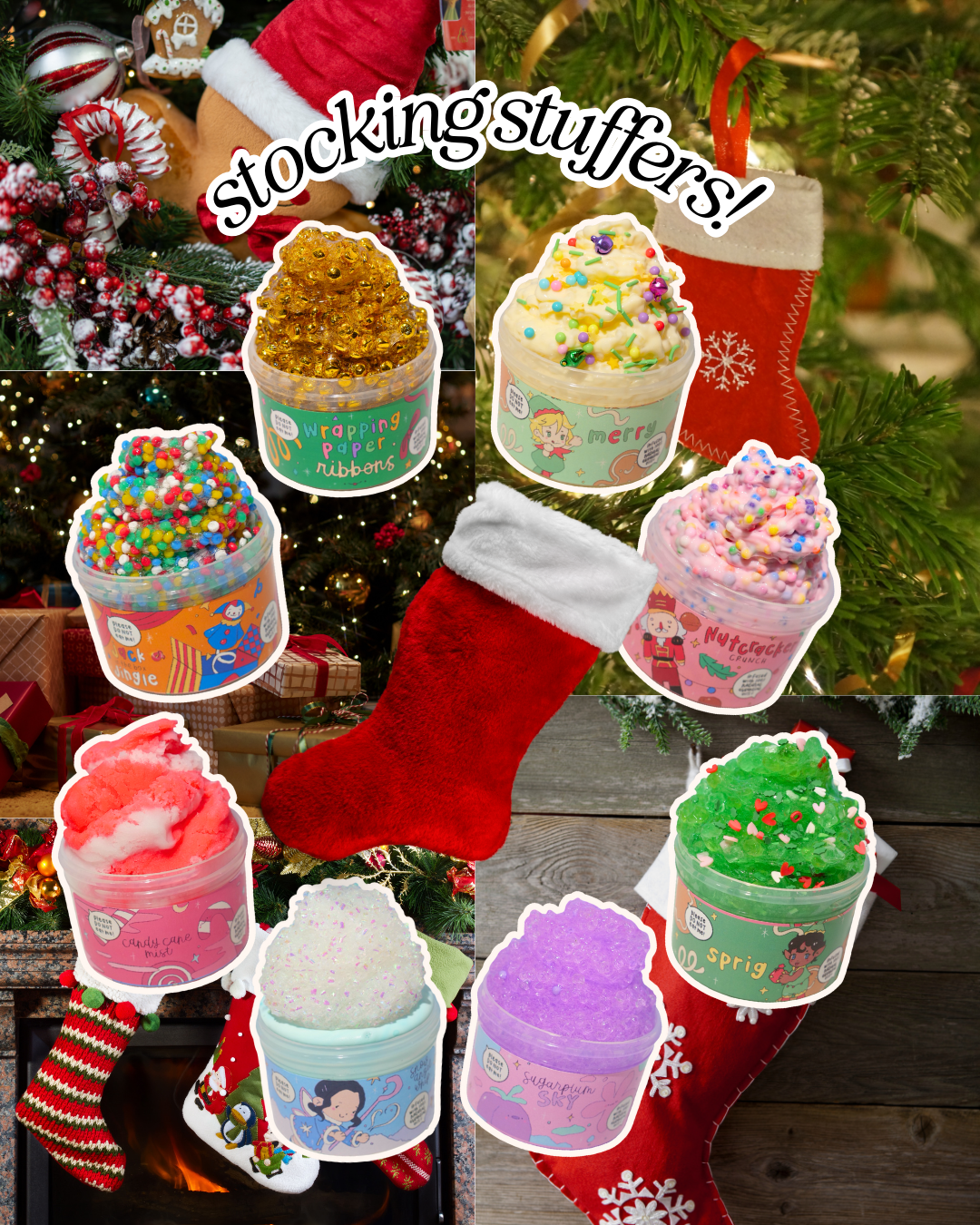 Stocking Stuffer Pack - (8) 3.5oz Slimes