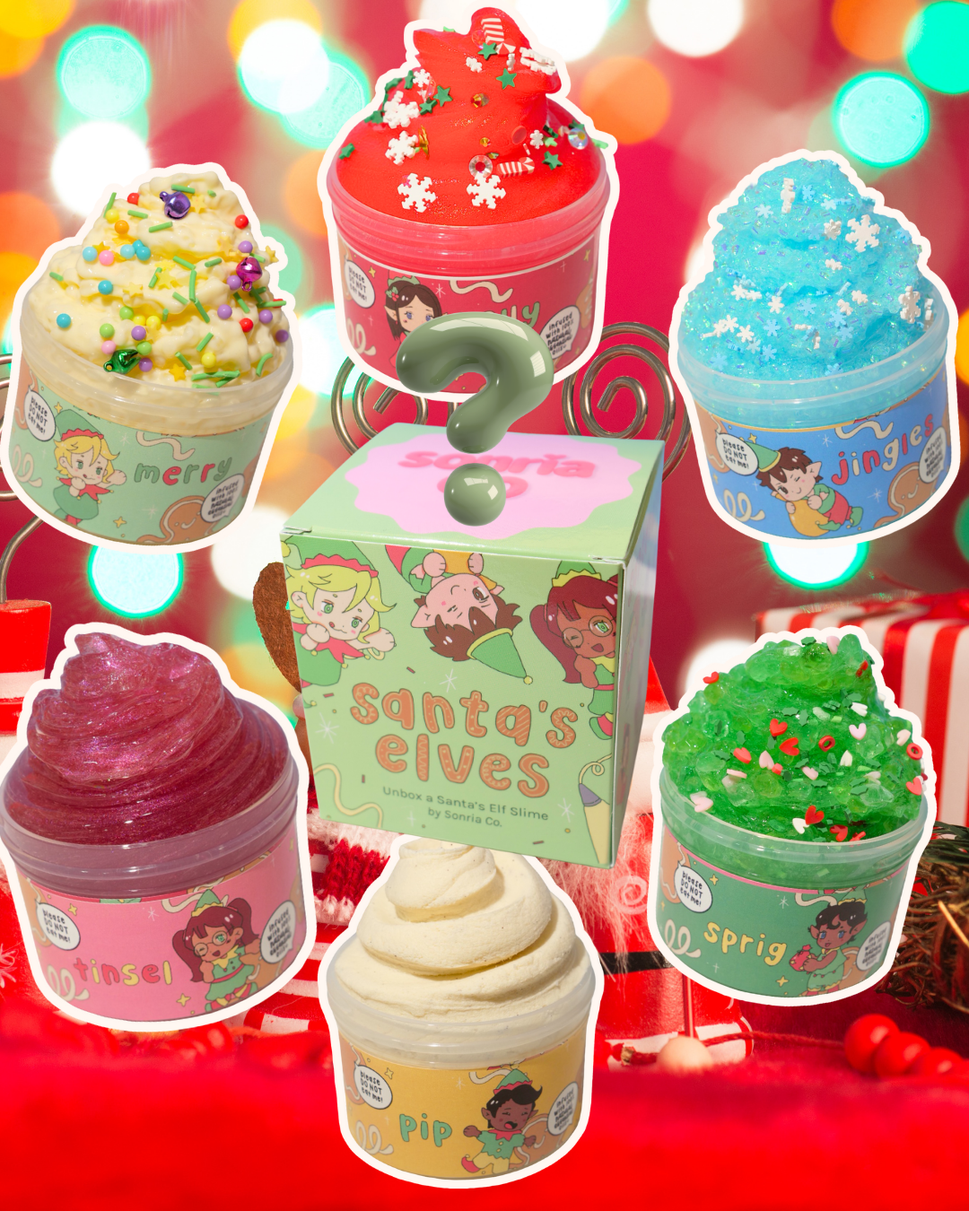 SANTA ELVES Series - Sonria Slime Blind Box
